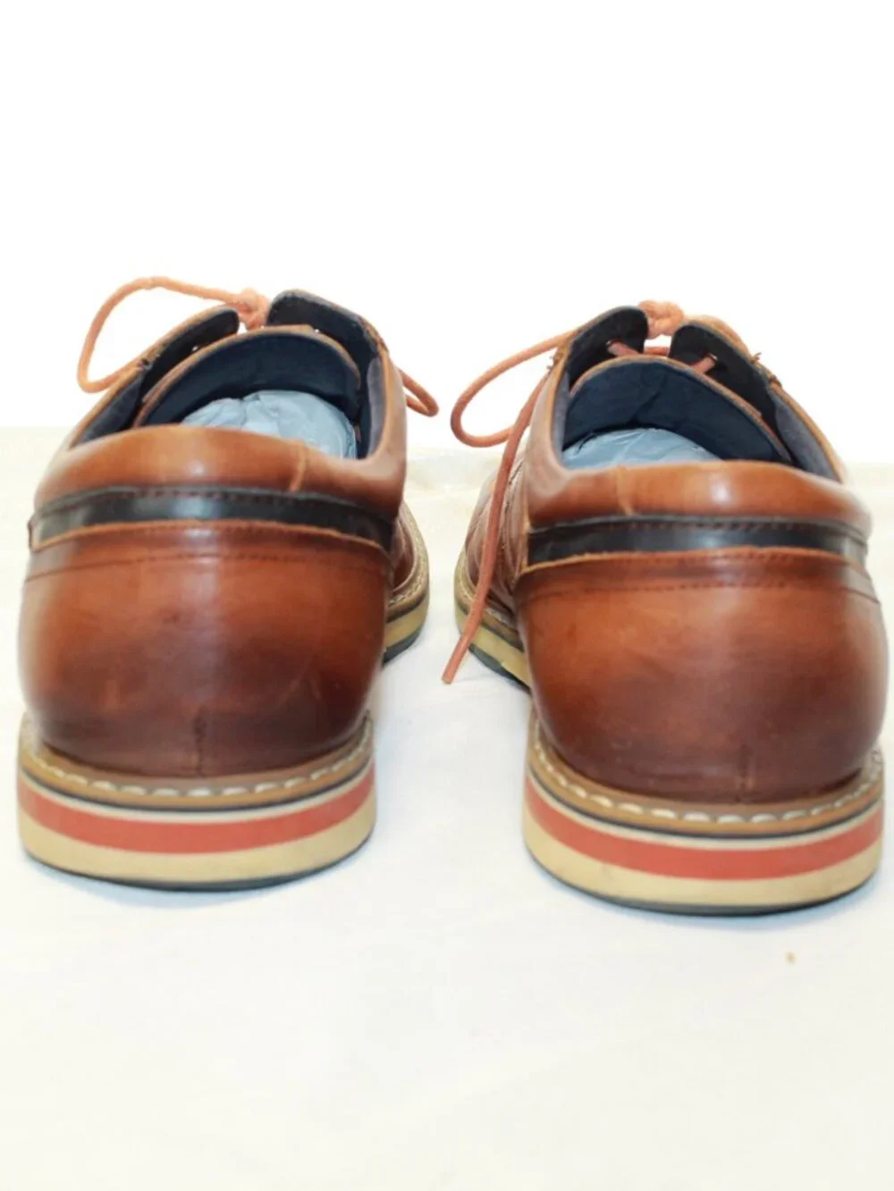 Pikolinos Size 43 (US 9.5-10) Brown Smooth Calf Skin Leather Avila Lace Up Shoes